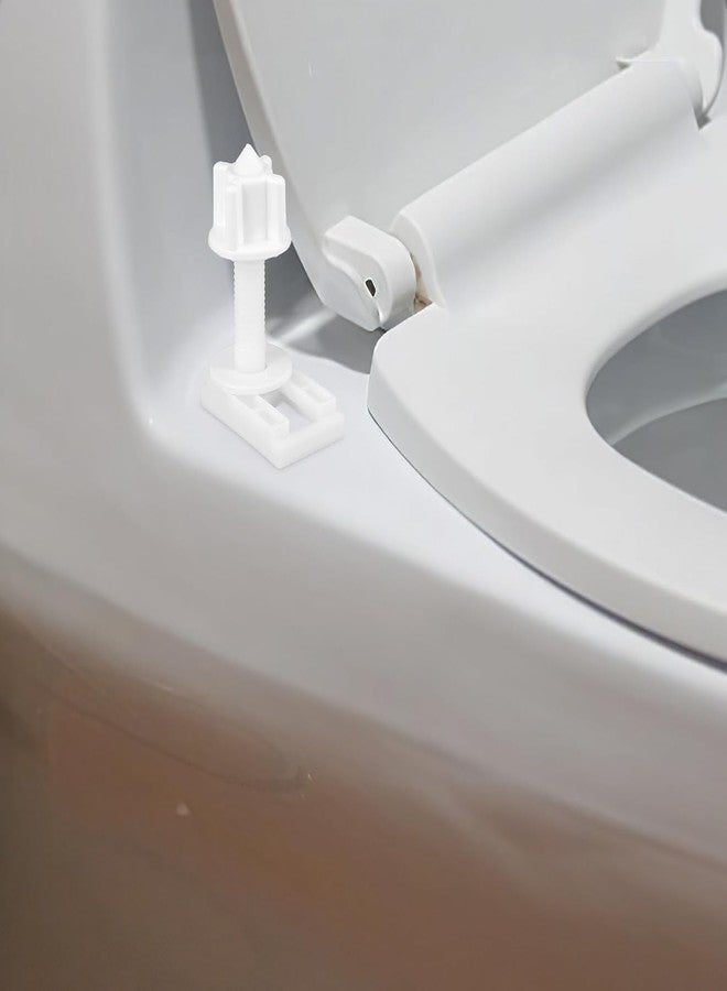 MESTERBATH Toilet Seat Cover Hinges, Plastic Screw Kit for Toilet Seat Cover Repair, Bracket size 35, 40mm, 45mm, 50mm, 60mm - Image 5